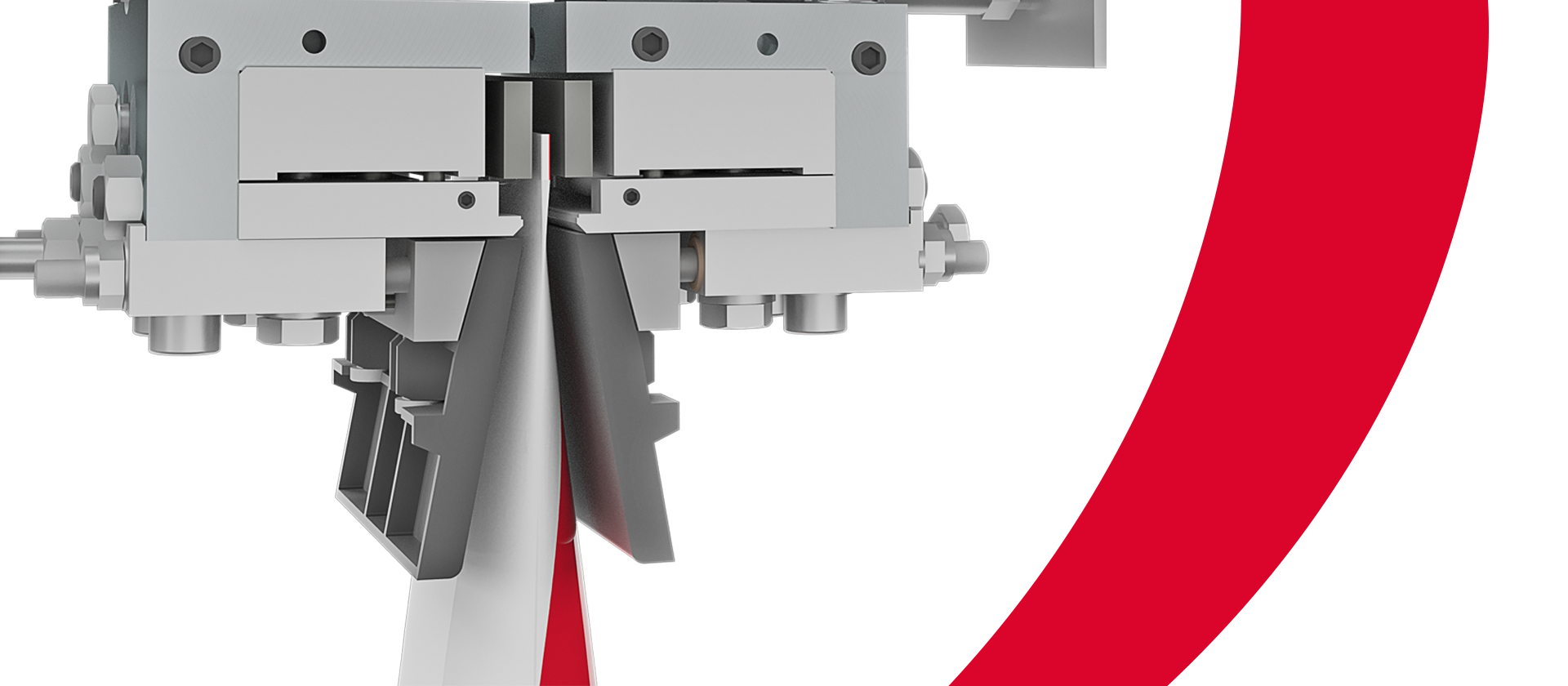 Optimize your tube pre-forming operations using Norden’s lower pre-closing jaws kit. 
